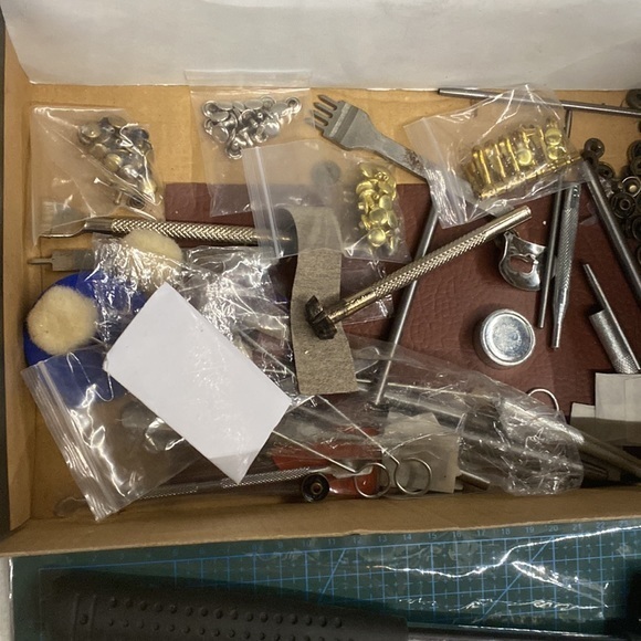 Home 100% Leather working DYI Professional project make leather goods new kit - Picture 9 of 11